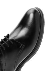 کفش کلاسیک مردانه مشکی چرمی بنددار دری مد