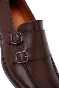 کفش کلاسیک مردانه چرم قهوه‌ای دری مد