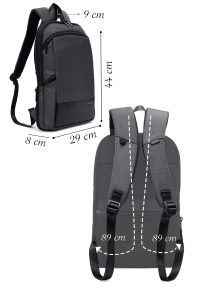 کوله پشتی بدون‌‌جنسیت خاکستری دری مد