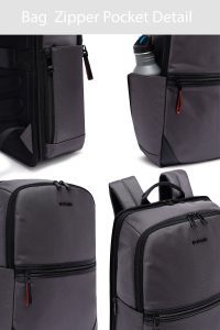 کوله پشتی بدون‌‌جنسیت خاکستری کتان دری مد