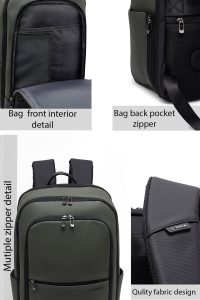 کوله پشتی بدون‌‌جنسیت خاکی دری مد