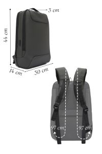 کوله پشتی بدون‌‌جنسیت خاکی سخت‌کیس تکنولوژیک دری مد