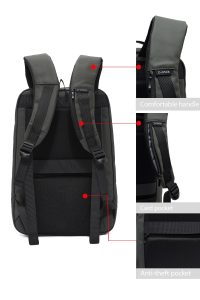 کوله پشتی بدون‌‌جنسیت خاکی سخت‌کیس تکنولوژیک دری مد