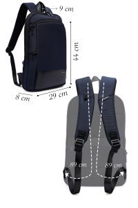 کوله پشتی بدون‌‌جنسیت لاجوردی دری مد