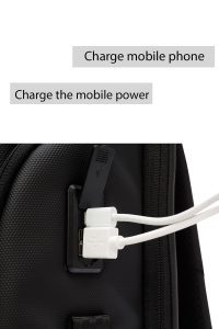 کوله پشتی بدون‌‌جنسیت مشکی تکنولوژیک کتان دری مد