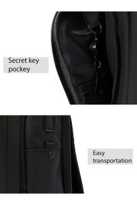 کوله پشتی بدون‌‌جنسیت مشکی تکنولوژیک کتان دری مد