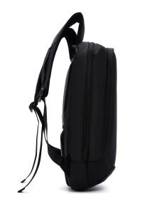 کوله پشتی بدون‌‌جنسیت مشکی تکنولوژیک سخت‌کیس کتان دری مد