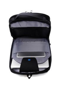 کوله پشتی بدون‌‌جنسیت مشکی تکنولوژیک سخت‌کیس کتان دری مد