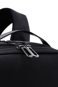 کوله پشتی بدون‌‌جنسیت مشکی تکنولوژیک سخت‌کیس کتان دری مد