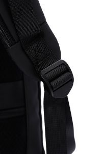 کوله پشتی بدون‌‌جنسیت مشکی تکنولوژیک سخت‌کیس کتان دری مد