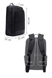 کوله پشتی بدون‌‌جنسیت مشکی دری مد