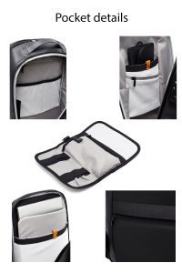 کوله پشتی بدون‌‌جنسیت مشکی دری مد