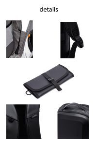 کوله پشتی بدون‌‌جنسیت مشکی دری مد