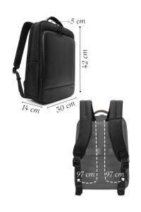 کوله پشتی بدون‌‌جنسیت مشکی دری مد