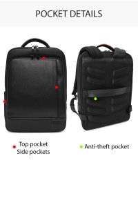 کوله پشتی بدون‌‌جنسیت مشکی دری مد