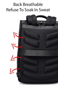 کوله پشتی بدون‌‌جنسیت مشکی چرمی دری مد