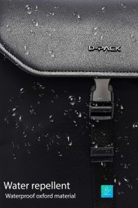 کوله پشتی بدون‌‌جنسیت مشکی چرمی دری مد