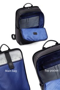 کوله پشتی بدون‌‌جنسیت مشکی کتان دری مد