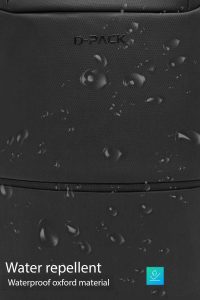 کوله پشتی بدون‌‌جنسیت مشکی کتان دری مد