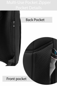 کوله پشتی بدون‌‌جنسیت مشکی کتان دری مد