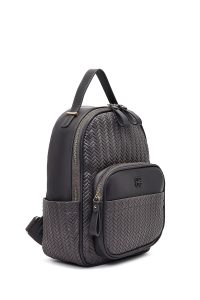 کوله پشتی خاکستری چاپی دری مد