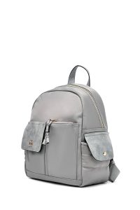 کوله پشتی خاکستری کتان دری مد