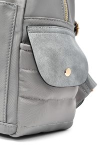 کوله پشتی خاکستری کتان دری مد