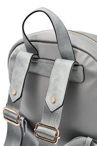 کوله پشتی خاکستری کتان دری مد