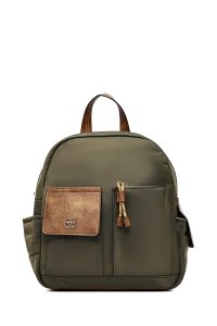 کوله پشتی سبز کتان دری مد