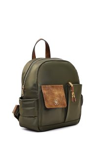 کوله پشتی سبز کتان دری مد