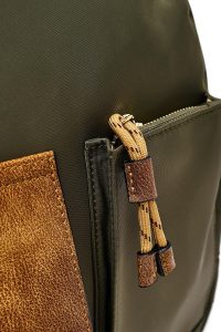 کوله پشتی سبز کتان دری مد