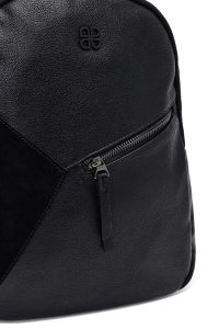 کوله پشتی مشکی با اکسسوری دری مد