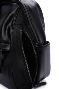 کوله پشتی مشکی با اکسسوری دری مد