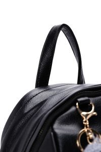 کوله پشتی مشکی با اکسسوری دری مد