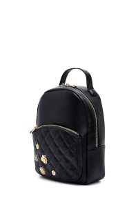 کوله پشتی مشکی با اکسسوری دری مد