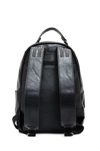 کوله پشتی مشکی با جزئیات فلزی دری مد