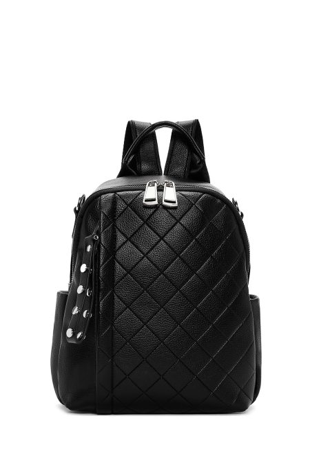 کوله پشتی مشکی بلند چاپی دری مد