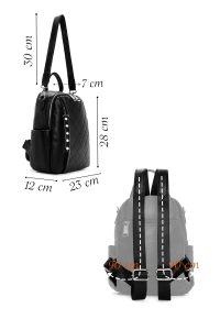 کوله پشتی مشکی بلند چاپی دری مد