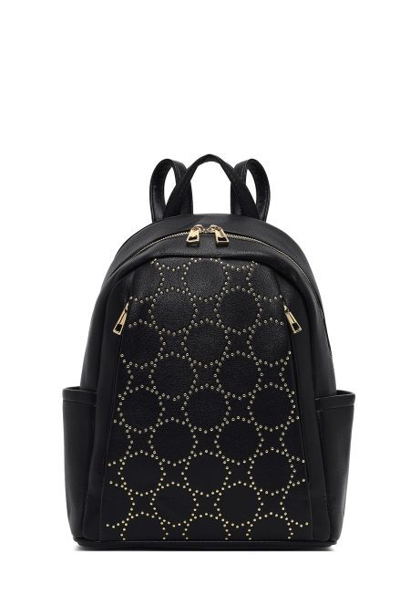 کوله پشتی مشکی طرح‌دار دری مد