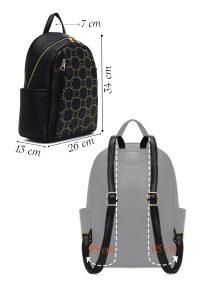 کوله پشتی مشکی طرح‌دار دری مد