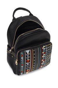 کوله پشتی مشکی چاپی دری مد