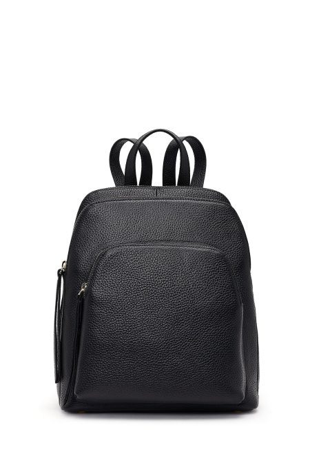 کوله پشتی مشکی چرمی دری مد