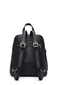 کوله پشتی مشکی چرمی دری مد