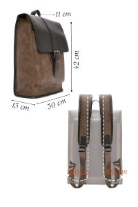 کوله‌پشتی مردانه قهوه‌ای دری مد