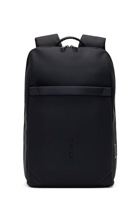 کیف بدون‌‌جنسیت D-Pack مشکی کتان تکنولوژی کوله پشتی دری مد
