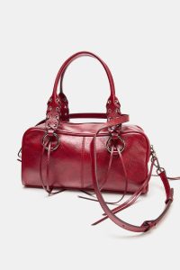 کیف بولینگ زنانه افکت ترک‌دار زارا – ZARA