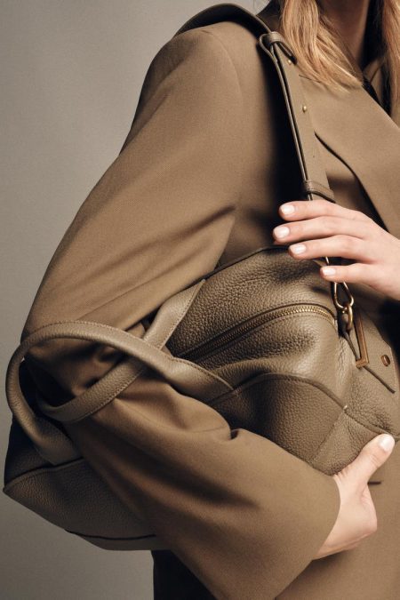 کیف بولینگ زنانه چرمی کشیده زارا – ZARA