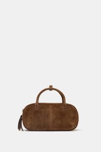 کیف بولینگ زنانه چرمی کوچک زارا – ZARA