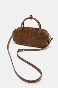 کیف بولینگ زنانه چرمی کوچک زارا – ZARA