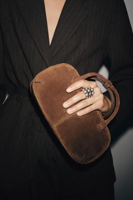 کیف بولینگ زنانه چرمی کوچک زارا – ZARA